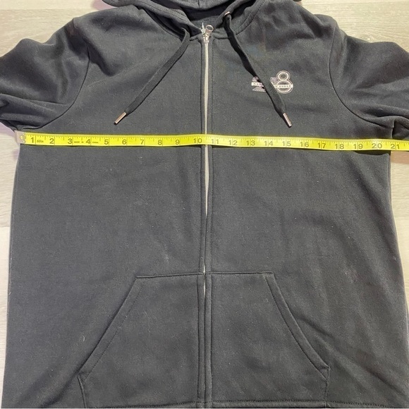 Disney Parks Disney World 2018 Full Zip Hoodie Black w/Front & Back Graphic, L - Picture 9 of 10